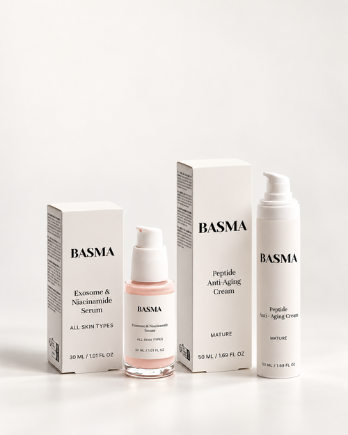 Basma Kosmetik Exosome + Peptide Duo mit Serum und Peptide Cream