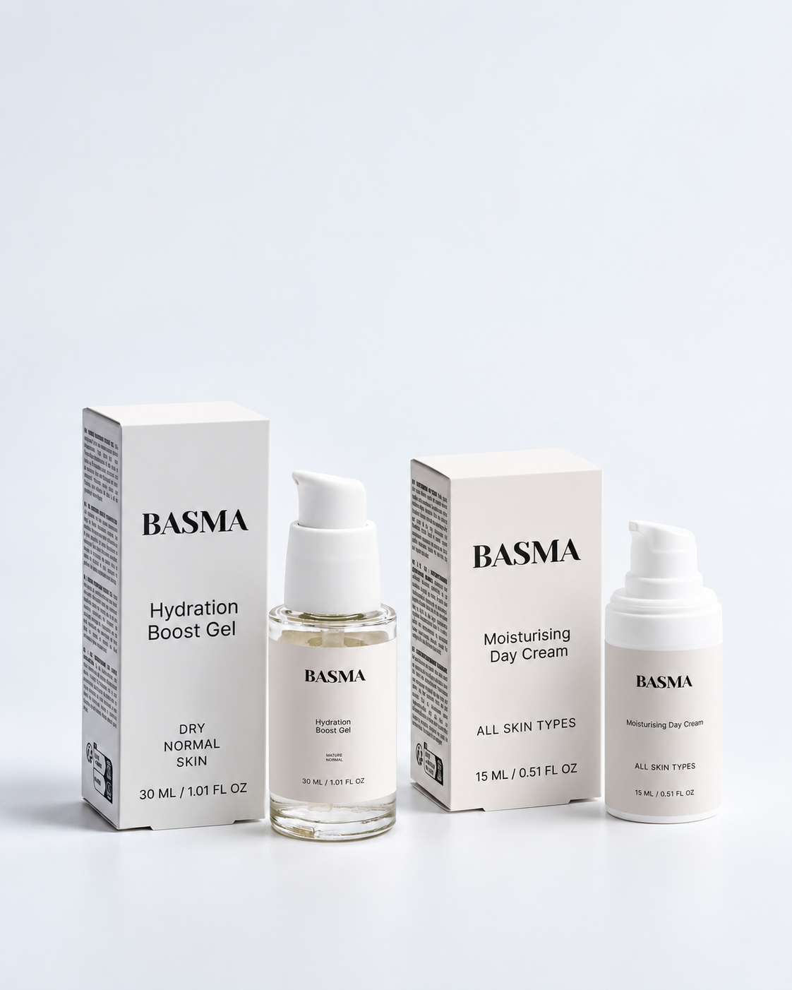 Basma Kosmetik Hydration Boost Duo mit Hydration Boost Gel und Moisturising Day Cream
