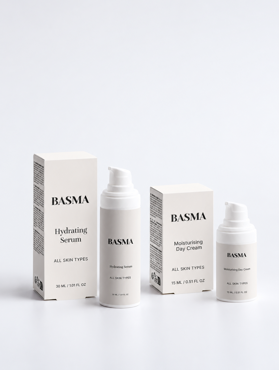 Basma Kosmetik Hydration Duo mit Hydrating Serum und Moisturising Day Cream